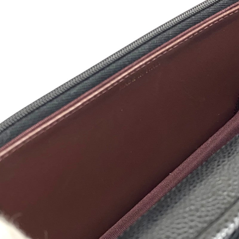 シャネル CHANEL マトラッセ チェーンウォレット AP0250 ブラック ゴールド金具 キャビアスキン レディース ショルダーバッグ クラッチバッグ