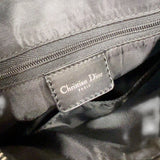 クリスチャン・ディオール Christian Dior トロッター　スモールボストンバッグ ブラック　シルバー金具 キャンバス/レザー レディース ボストンバッグ