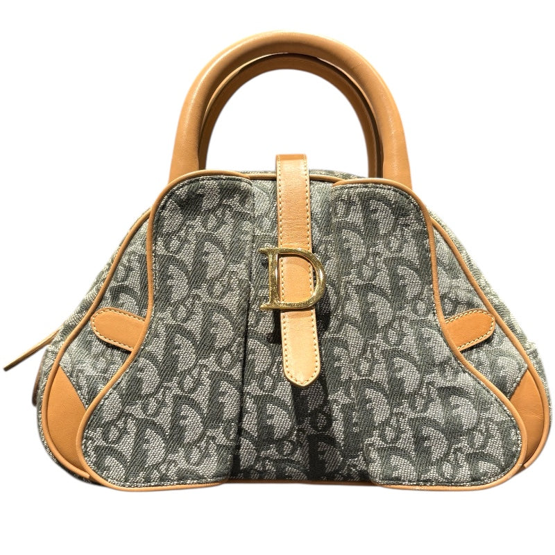 クリスチャン・ディオール Christian Dior トロッターダブルサドルハンドバッグ カーキ トロッターキャンバス レディース ハンドバッグ
