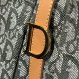 クリスチャン・ディオール Christian Dior トロッターダブルサドルハンドバッグ カーキ トロッターキャンバス レディース ハンドバッグ