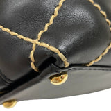 シャネル CHANEL ワイルドステッチ ハンドバッグ A18126 ブラック ゴールド金具 カーフ レディース トートバッグ