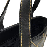 シャネル CHANEL ワイルドステッチ ハンドバッグ A18126 ブラック ゴールド金具 カーフ レディース トートバッグ