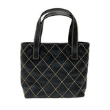 シャネル CHANEL ワイルドステッチ ハンドバッグ A18126 ブラック ゴールド金具 カーフ レディース トートバッグ