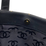 シャネル CHANEL ワイルドステッチ ハンドバッグ A18126 ブラック ゴールド金具 カーフ レディース トートバッグ