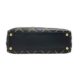 シャネル CHANEL ワイルドステッチ ハンドバッグ A18126 ブラック ゴールド金具 カーフ レディース トートバッグ