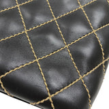 シャネル CHANEL ワイルドステッチ ハンドバッグ A18126 ブラック ゴールド金具 カーフ レディース トートバッグ