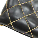 シャネル CHANEL ワイルドステッチ ハンドバッグ A18126 ブラック ゴールド金具 カーフ レディース トートバッグ