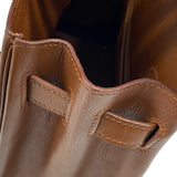 エルメス HERMES ケリー32 内縫い ヴィブラート □F刻 ブラウン ゴールド金具 ボックスカーフ レディース ハンドバッグ ショルダーバッグ