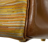 エルメス HERMES ケリー32 内縫い ヴィブラート □F刻 ブラウン ゴールド金具 ボックスカーフ レディース ハンドバッグ ショルダーバッグ