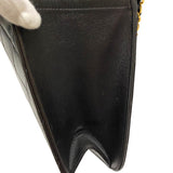 シャネル CHANEL プッシュロック ショルダーバッグ ブラック ゴールド金具 ラムスキン レディース