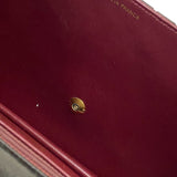 シャネル CHANEL プッシュロック ショルダーバッグ ブラック ゴールド金具 ラムスキン レディース