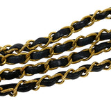 シャネル CHANEL プッシュロック ショルダーバッグ ブラック ゴールド金具 ラムスキン レディース