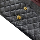 シャネル CHANEL マトラッセ25 A01112 ブラック ゴールド金具 キャビアスキン レディース ショルダーバッグ
