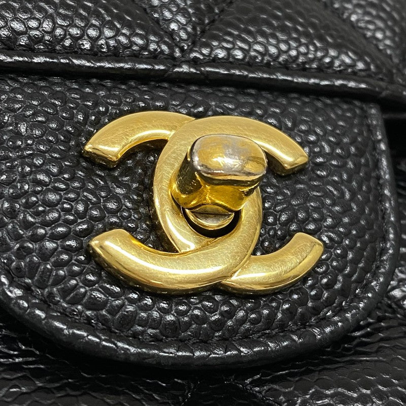 シャネル CHANEL マトラッセ25 A01112 ブラック ゴールド金具 キャビアスキン レディース ショルダーバッグ