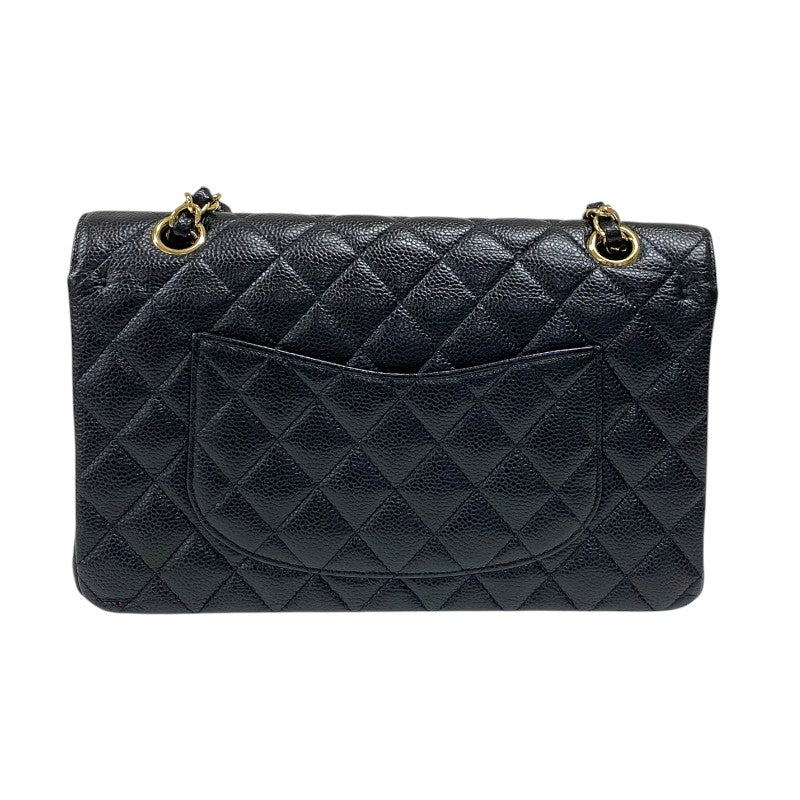 シャネル CHANEL マトラッセ25 A01112 ブラック ゴールド金具 キャビアスキン レディース ショルダーバッグ