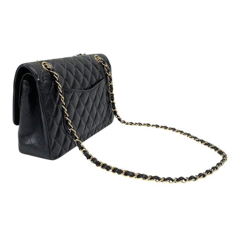 シャネル CHANEL マトラッセ25 A01112 ブラック ゴールド金具 キャビアスキン レディース ショルダーバッグ