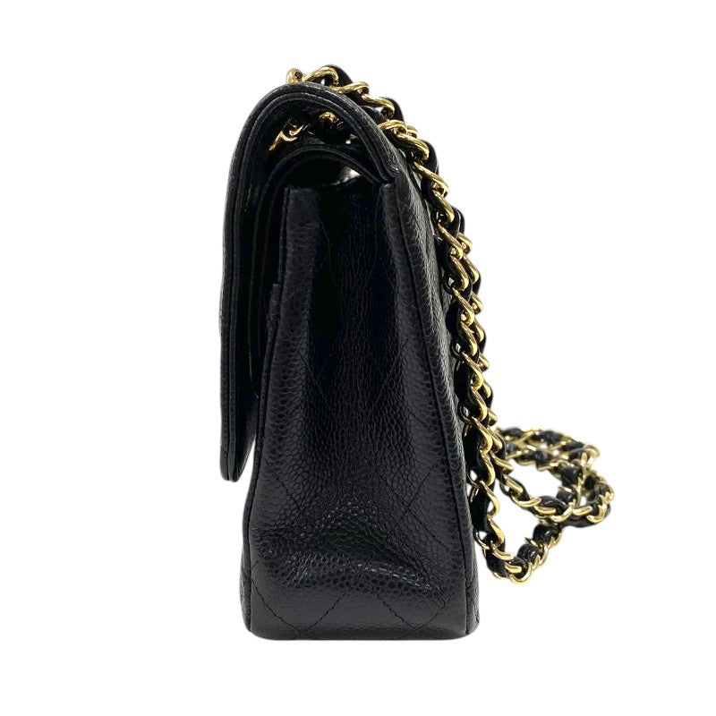 シャネル CHANEL マトラッセ25 A01112 ブラック ゴールド金具 キャビアスキン レディース ショルダーバッグ