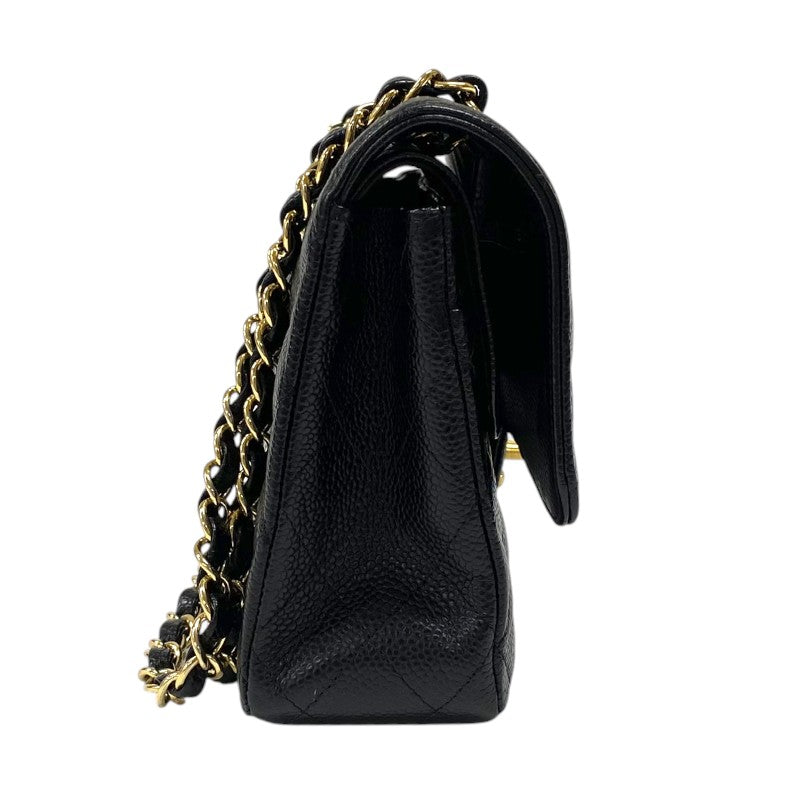 シャネル CHANEL マトラッセ25 A01112 ブラック ゴールド金具 キャビアスキン レディース ショルダーバッグ