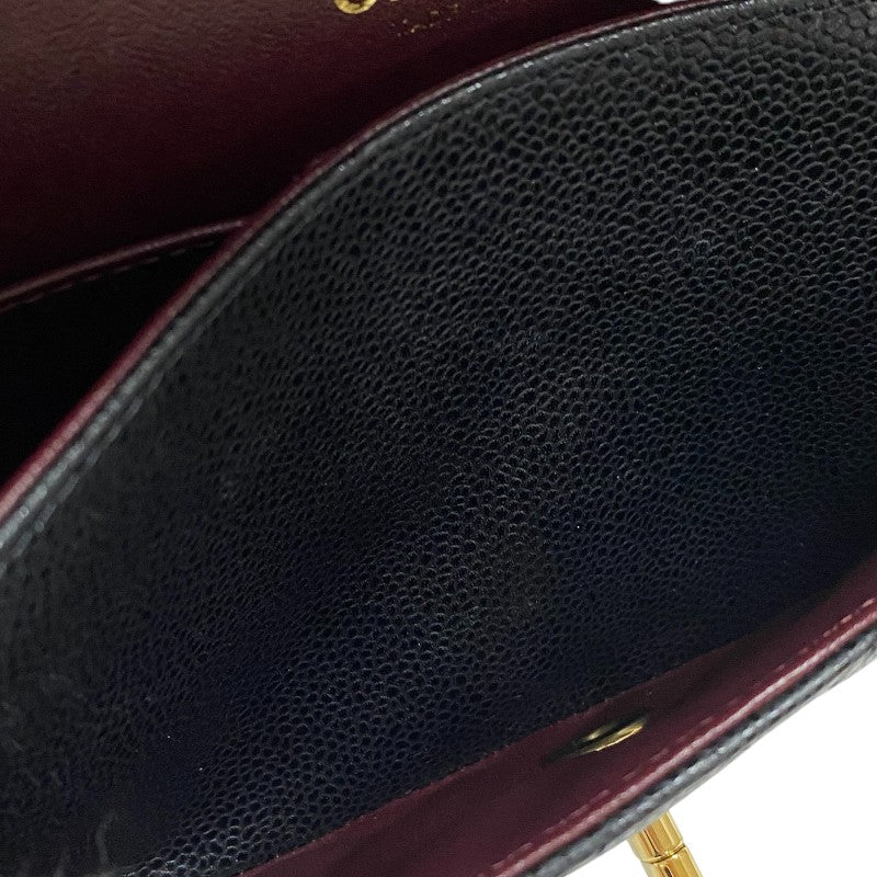 シャネル CHANEL マトラッセ25 A01112 ブラック ゴールド金具 キャビアスキン レディース ショルダーバッグ