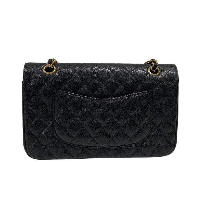 シャネル CHANEL マトラッセ25 A01112 ブラック ゴールド金具 キャビアスキン レディース ショルダーバッグ