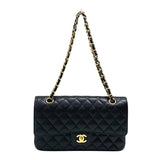 シャネル CHANEL マトラッセ25 A01112 ブラック ゴールド金具 キャビアスキン レディース ショルダーバッグ