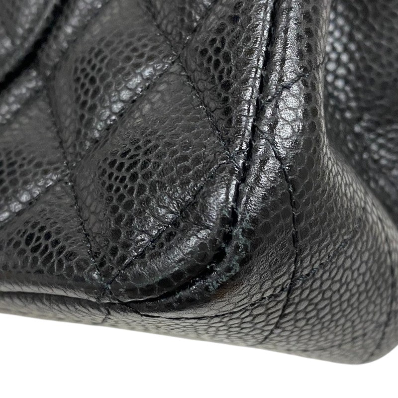 シャネル CHANEL マトラッセ25 A01112 ブラック ゴールド金具 キャビアスキン レディース ショルダーバッグ