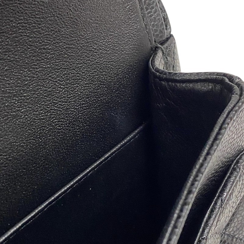 シャネル CHANEL マトラッセ25 A01112 ブラック ゴールド金具 キャビアスキン レディース ショルダーバッグ