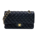 シャネル CHANEL マトラッセ25 A01112 ブラック ゴールド金具 キャビアスキン レディース ショルダーバッグ