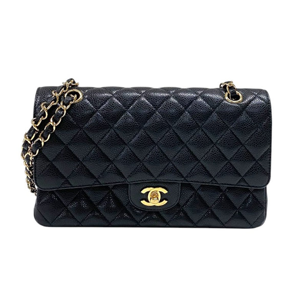 シャネル CHANEL マトラッセ25 A01112 ブラック ゴールド金具 キャビアスキン レディース ショルダーバッグ