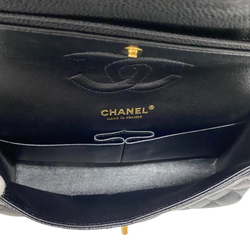 シャネル CHANEL マトラッセ25 A01112 ブラック ゴールド金具 キャビアスキン レディース ショルダーバッグ