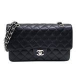 シャネル CHANEL マトラッセ25 A01112 ブラック シルバー金具 キャビアスキン レディース ショルダーバッグ