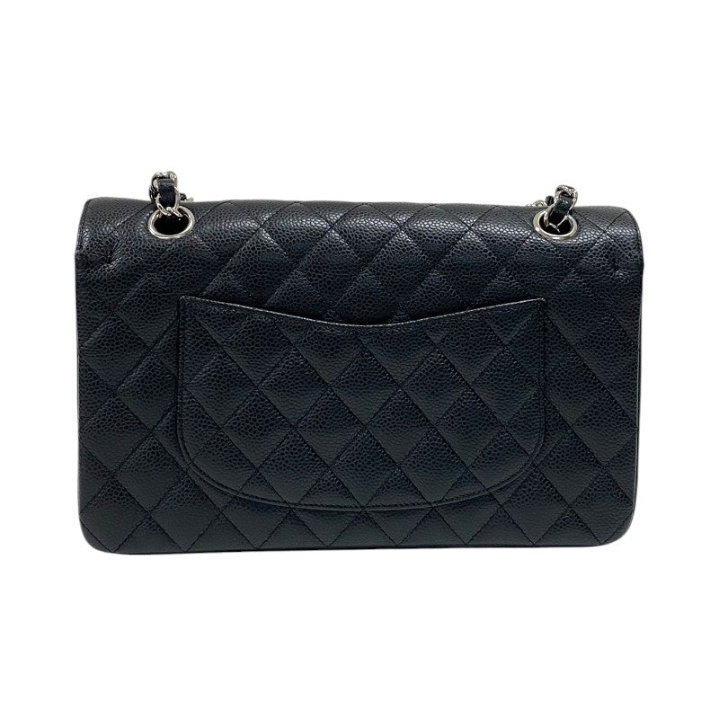 シャネル CHANEL マトラッセ25 A01112 ブラック シルバー金具 キャビアスキン レディース ショルダーバッグ