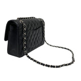 シャネル CHANEL マトラッセ25 A01112 ブラック シルバー金具 キャビアスキン レディース ショルダーバッグ