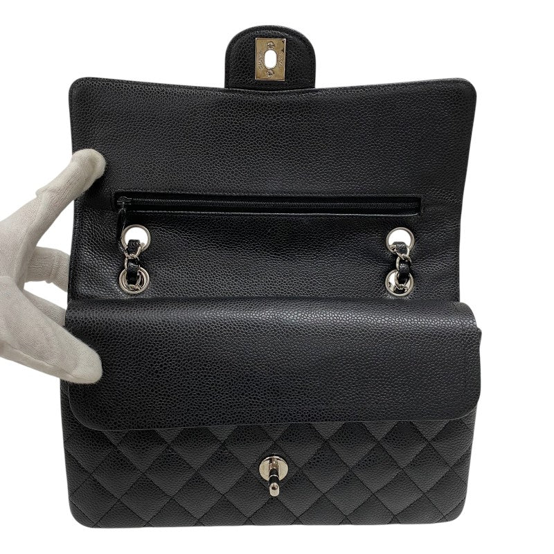 シャネル CHANEL マトラッセ25 A01112 ブラック シルバー金具 キャビアスキン レディース ショルダーバッグ