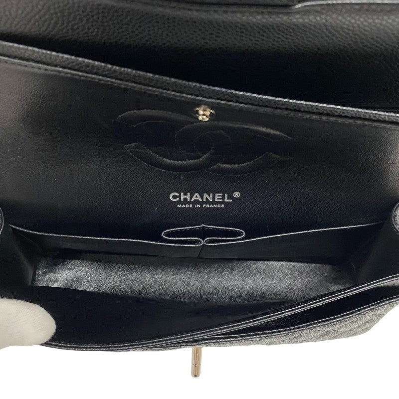 シャネル CHANEL マトラッセ25 A01112 ブラック シルバー金具 キャビアスキン レディース ショルダーバッグ