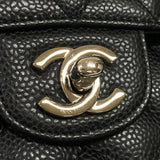 シャネル CHANEL マトラッセ25 A01112 ブラック シルバー金具 キャビアスキン レディース ショルダーバッグ