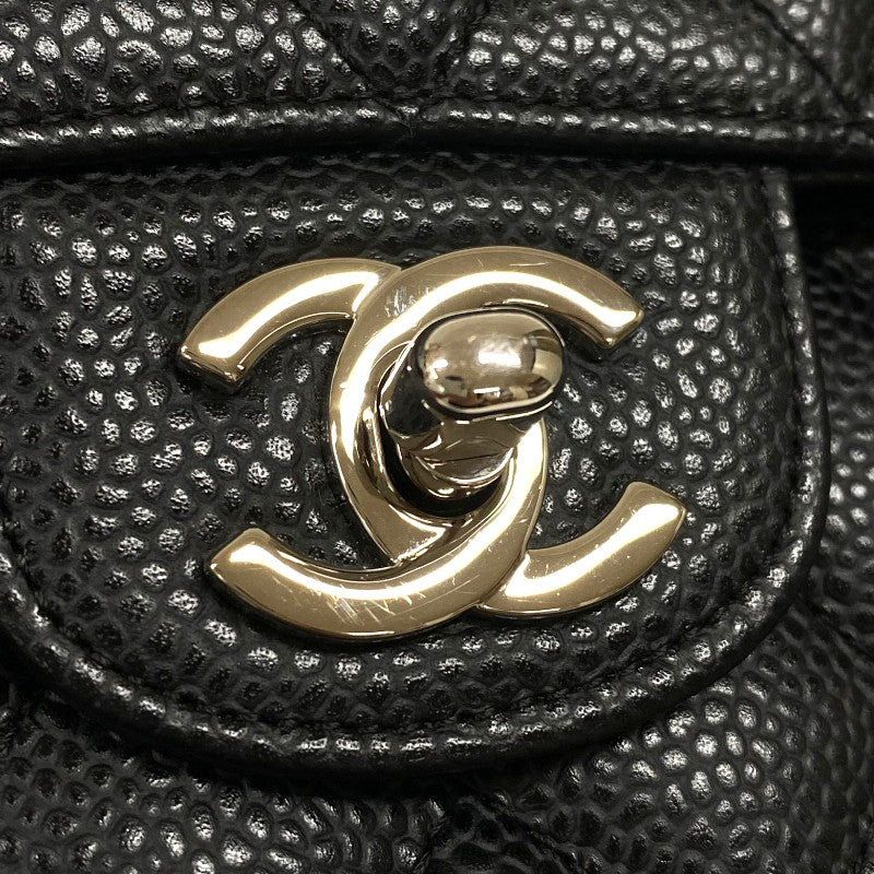 シャネル CHANEL マトラッセ25 A01112 ブラック シルバー金具 キャビアスキン レディース ショルダーバッグ