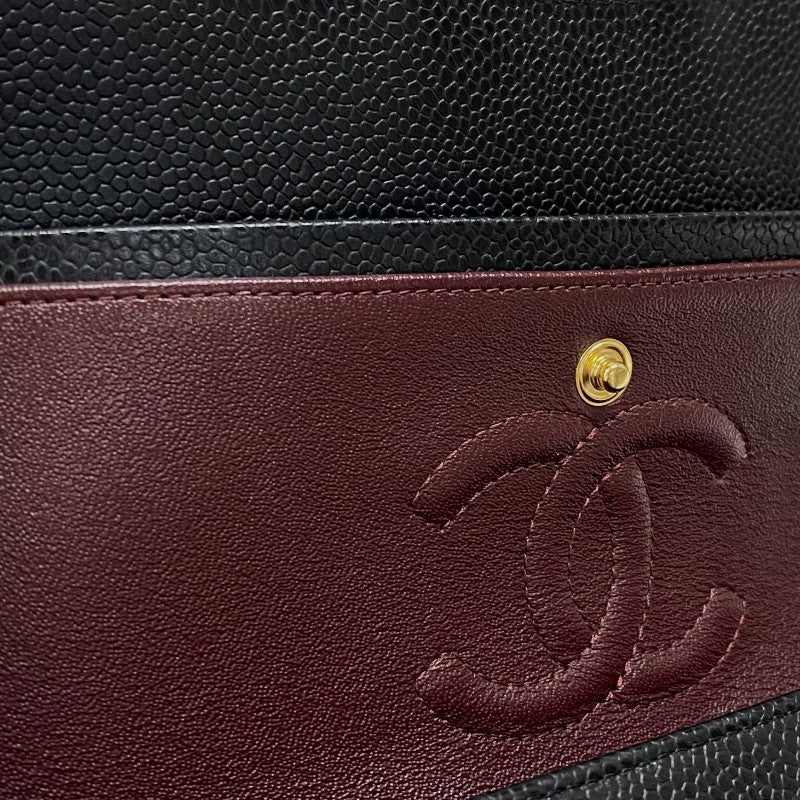 シャネル CHANEL マトラッセ23 A01113 ブラック ゴールド金具 キャビアスキン レディース ショルダーバッグ