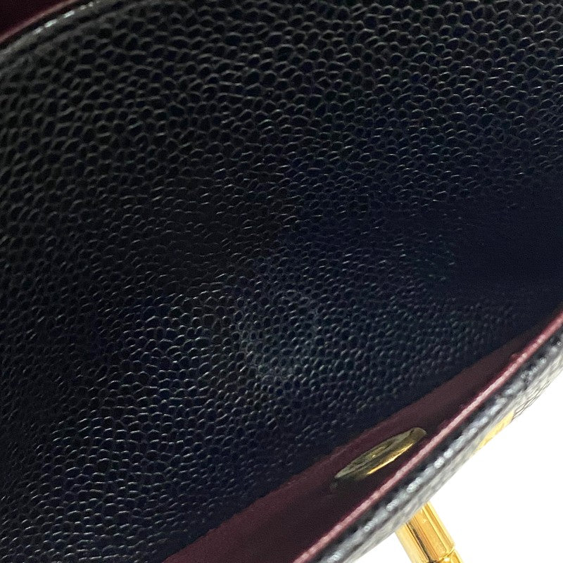 シャネル CHANEL マトラッセ23 A01113 ブラック ゴールド金具 キャビアスキン レディース ショルダーバッグ