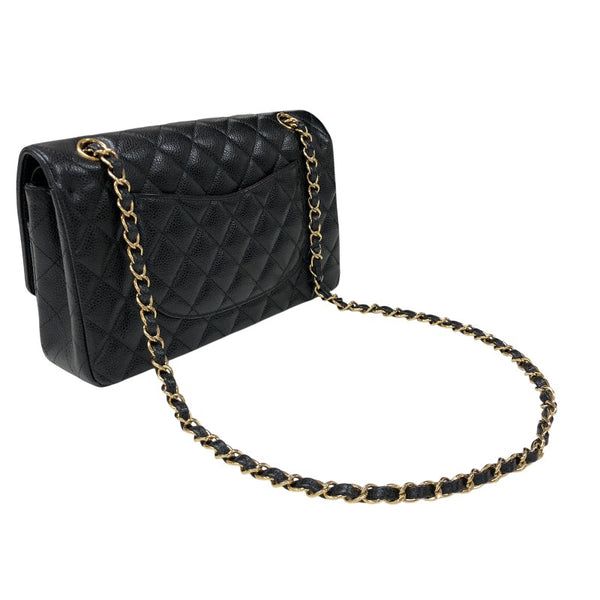 シャネル CHANEL マトラッセ25 A01112 ブラック ゴールド金具 24番台 キャビアスキン レディース ショルダーバッグ