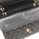 シャネル CHANEL マトラッセ25 A01112 ブラック ゴールド金具 24番台 キャビアスキン レディース ショルダーバッグ