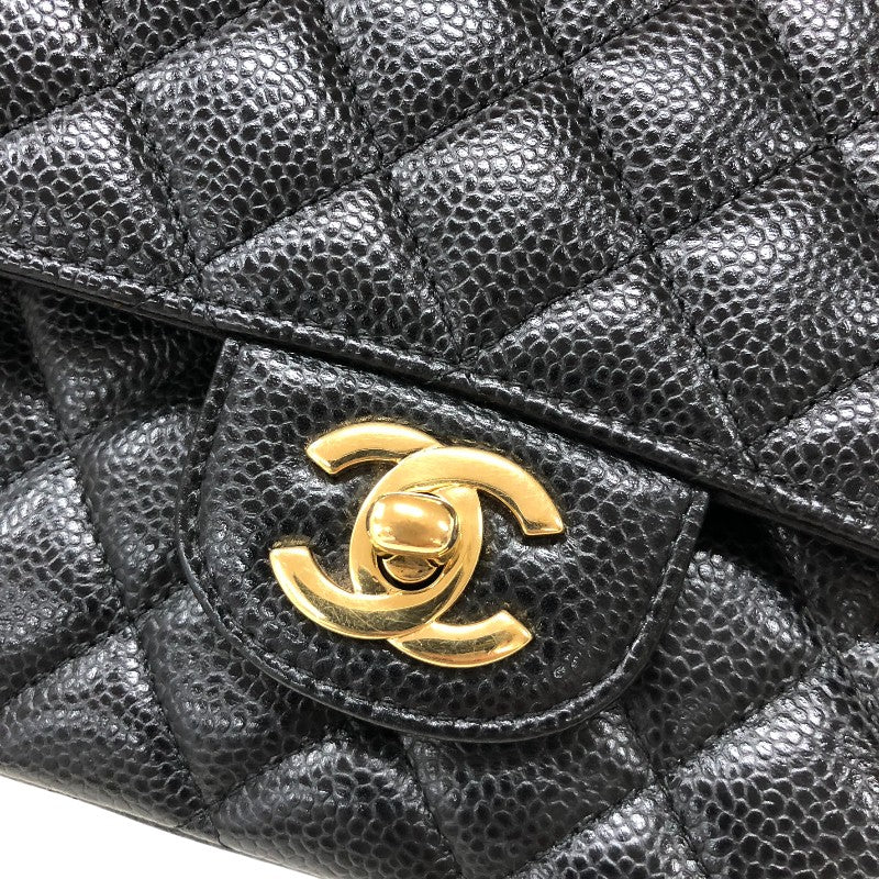 シャネル CHANEL マトラッセ25 A01112 ブラック ゴールド金具 24番台 キャビアスキン レディース ショルダーバッグ