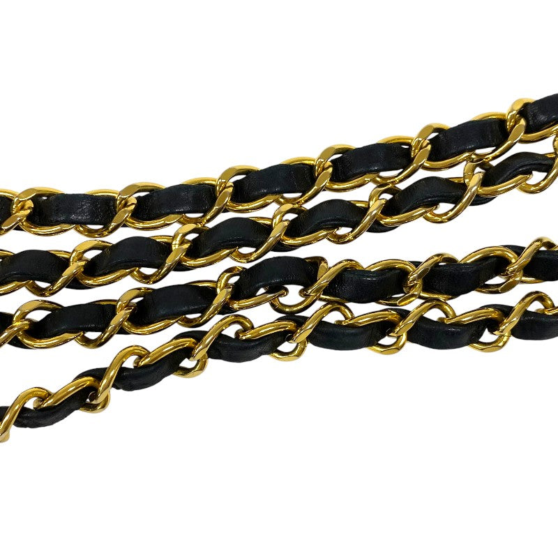 シャネル CHANEL ダイアナ22 A01164 2番台 ブラック ゴールド金具 ラムスキン レディース ショルダーバッグ