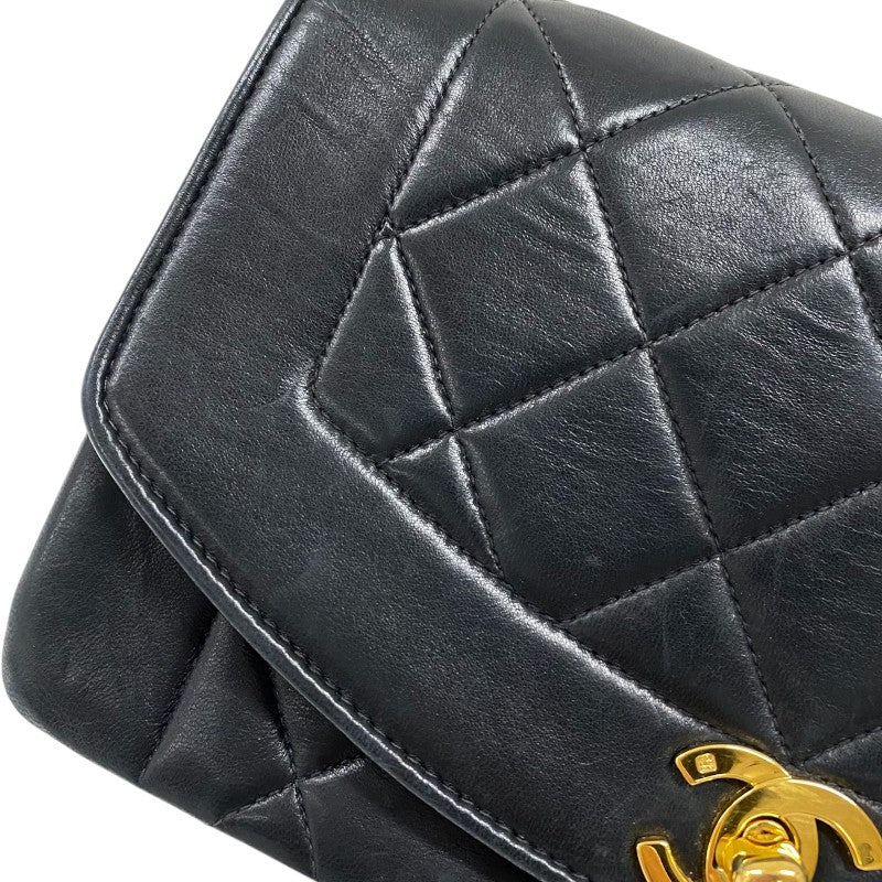 シャネル CHANEL ダイアナ22 A01164 2番台 ブラック ゴールド金具 ラムスキン レディース ショルダーバッグ