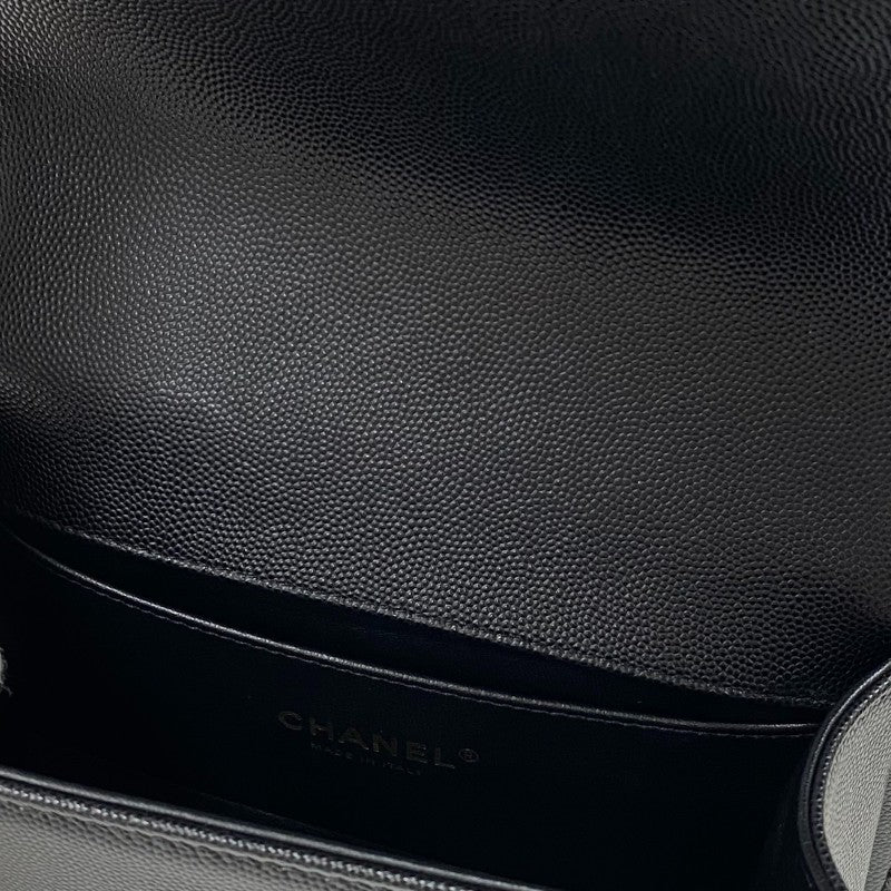 シャネル CHANEL ボーイシャネル20 A67085 ブラック ゴールド金具 キャビアスキン レディース ショルダーバッグ