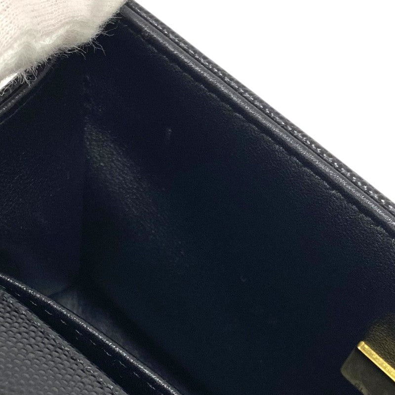 シャネル CHANEL ボーイシャネル20 A67085 ブラック ゴールド金具 キャビアスキン レディース ショルダーバッグ
