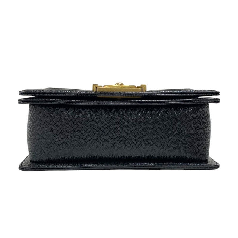 シャネル CHANEL ボーイシャネル20 A67085 ブラック ゴールド金具 キャビアスキン レディース ショルダーバッグ
