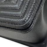 シャネル CHANEL ボーイシャネル20 A67085 ブラック ゴールド金具 キャビアスキン レディース ショルダーバッグ