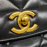 シャネル CHANEL ダイアナ25 A01165 2番台 ブラック ゴールド金具 ラムスキン レディース ショルダーバッグ