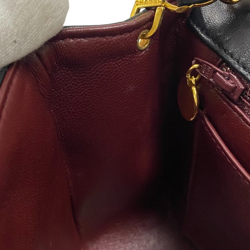 シャネル CHANEL ダイアナ25 A01165 2番台 ブラック ゴールド金具 ラムスキン レディース ショルダーバッグ